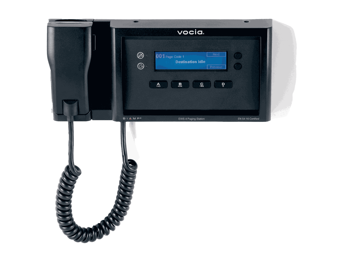 Biamp Vocia EWS-4 Wall Station