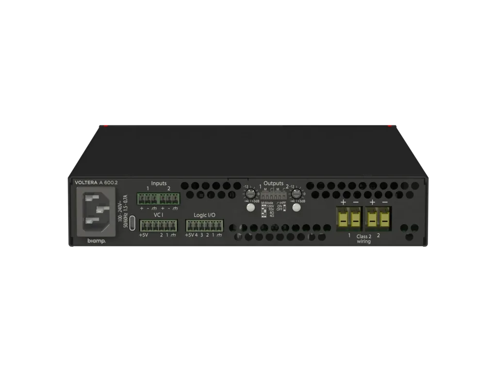 Biamp Voltera A 600.2 Amplifier - view 2