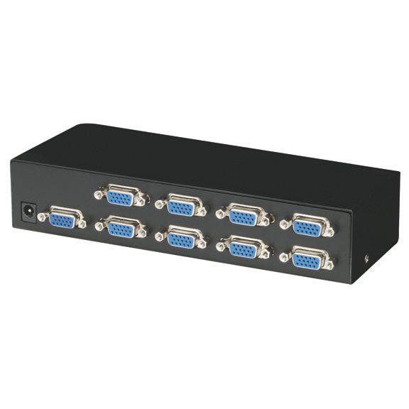 Black Box AC1056A-8 Compact Video Splitter - VGA, 8-Channel