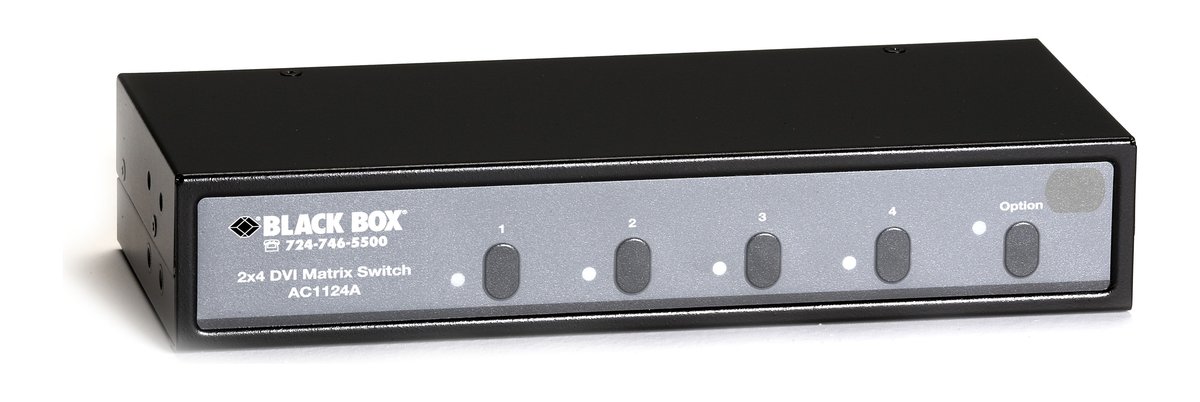 Black Box AC1124A DVI Matrix Switch with Audio - 2x4