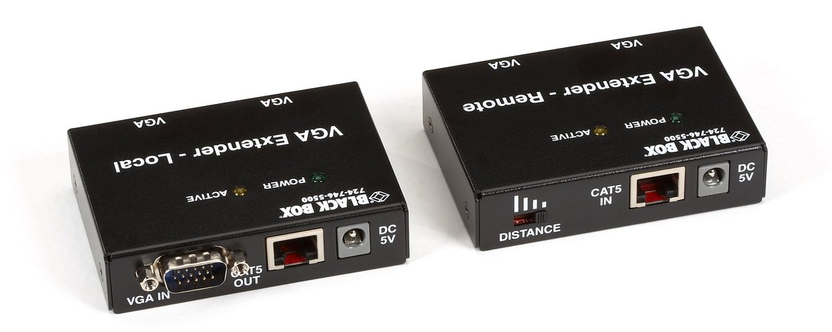 Black Box AC555A-R2 VGA Extender Kit - 2-Port Local, 2-Port Remote - view 2