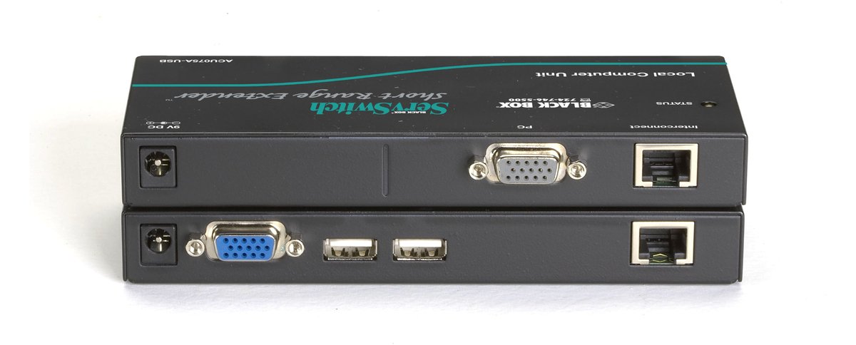 Black Box ACU075A-USB Short-Range KVM Extender - VGA, USB, CATx, 75 ft - view 2