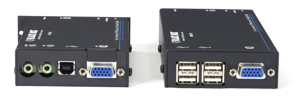 Black Box ACU5050A-R2 ServSwitch Wizard KVM Extender - VGA, USB 2.0, Audio, Dual-Access, CATx - view 2