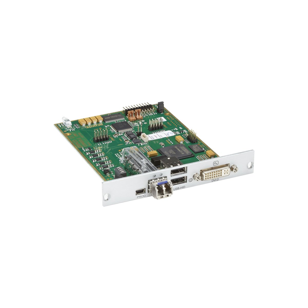 Black Box ACX1MR-DHID-SM Modular KVM Extender Receiver - Single-Monitor, DVI-D, (2) USB-HID, 1G, (1) Singlemode Fiber