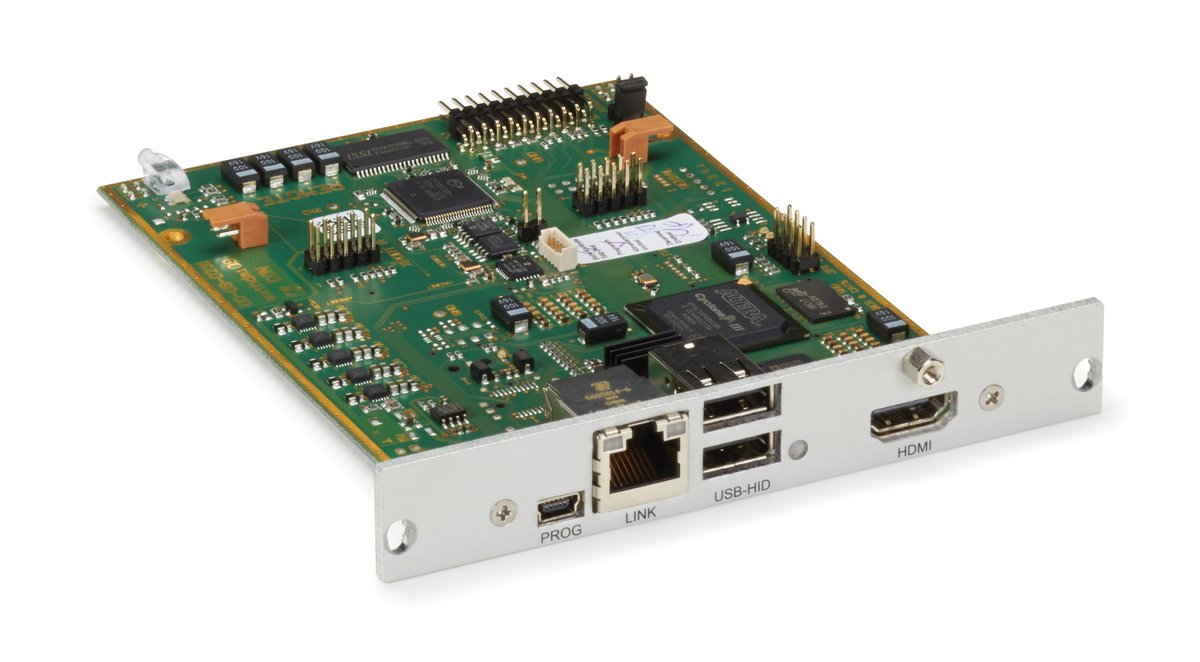 Black Box ACX1MR-HDMI-C Modular KVM Extender Receiver - Single-Monitor, HDMI, (2) USB-HID, 1G, (1) CATx