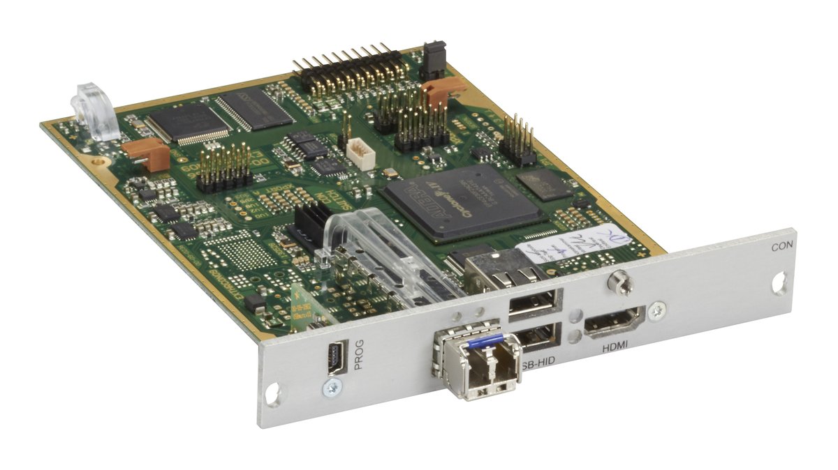 Black Box ACX1MR-HDMI-SM Modular KVM Extender Receiver - Single-Monitor, HDMI, (2) USB-HID, 1G, (1) Singlemode Fiber