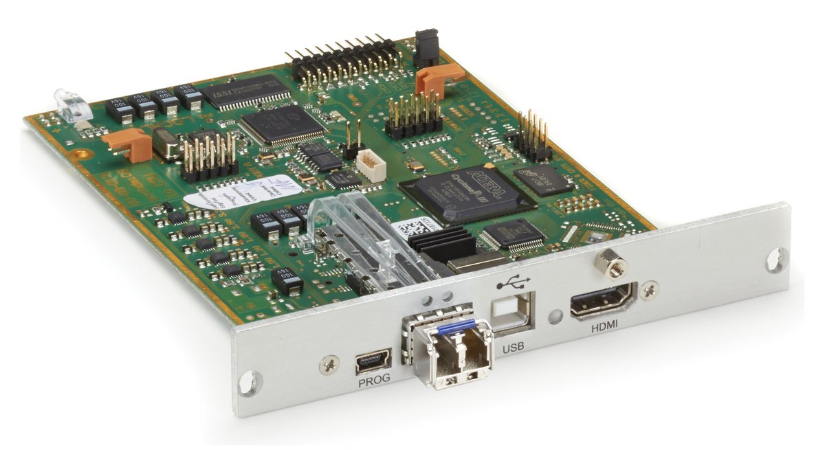 Black Box ACX1MT-HDMI-SM Modular KVM Extender Transmitter - Single-Monitor, HDMI, (2) USB-HID, 1G, (1) Singlemode Fiber