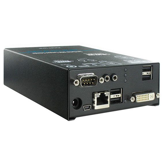 Black Box ACX1R-12A-C KVM Extender Receiver - Single-Monitor, DVI-D, (4) USB HID, RS232, Bi-Directional Analog Audio, (1) CATx