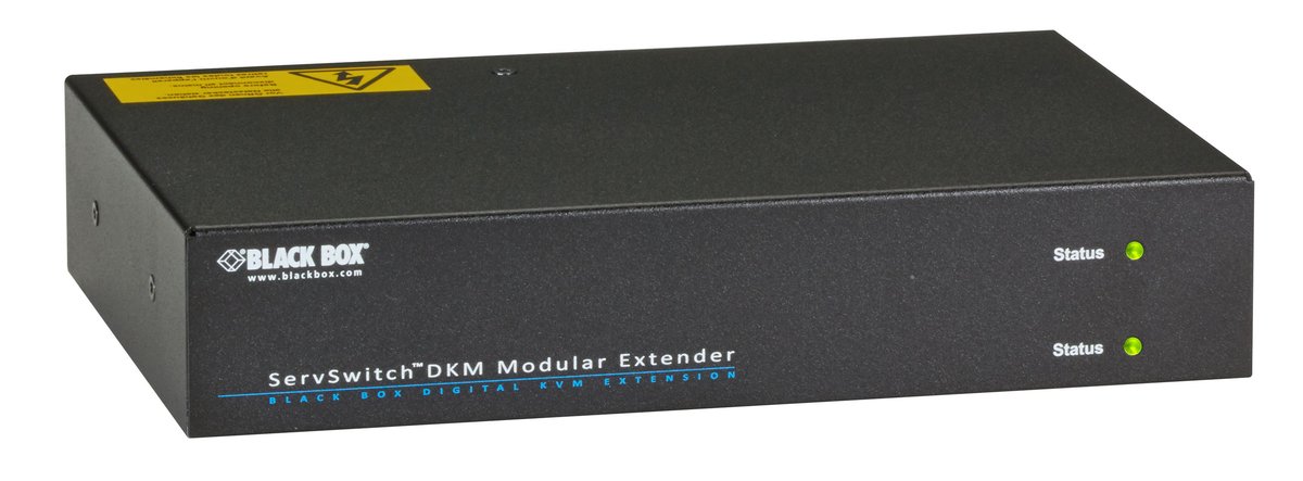 Black Box ACXMODH2R-P-R2 Modular KVM Extender Chassis - 2-Slot, Internal Power Supply, External Redundancy Option, (1) 2.5-mm Barrel Connector for Power, (1) IEC320, C14