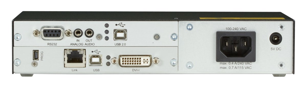 Black Box ACXMODH2R-P-R2 Modular KVM Extender Chassis - 2-Slot, Internal Power Supply, External Redundancy Option, (1) 2.5-mm Barrel Connector for Power, (1) IEC320, C14 - view 2
