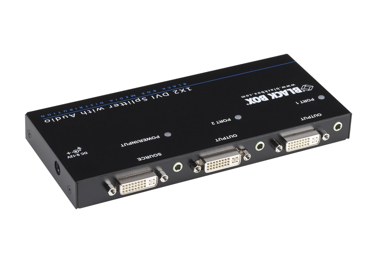 Black Box AVSP-DVI1X2 DVI-D Splitter with Audio and HDCP, 1 x 2 - view 2
