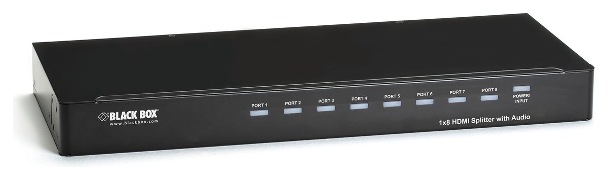 Black Box AVSP-HDMI1X8 HDMI Splitter with Audio, 1 x 8