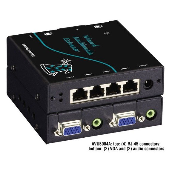 Black Box AVU5004A Multimedia Transmitter - Quad Video/Stereo Audio product image