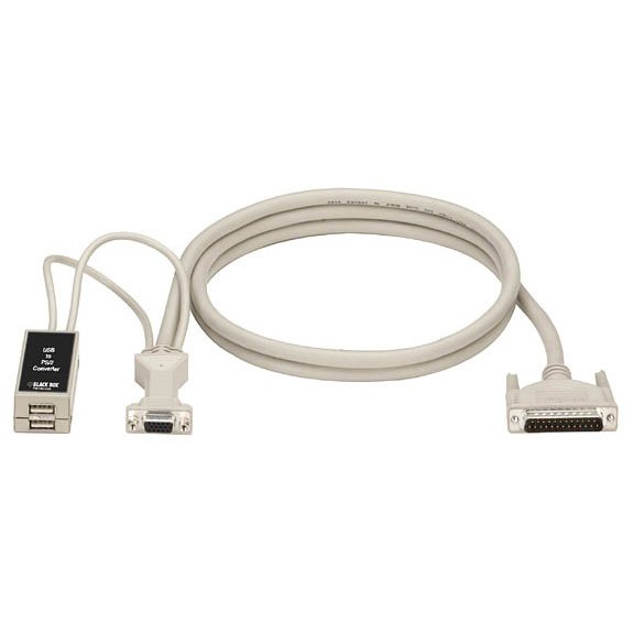 Black Box EHNUSB-0001 KVM User Cable - DB25, VGA, USB, 1-ft. (0.3-m)