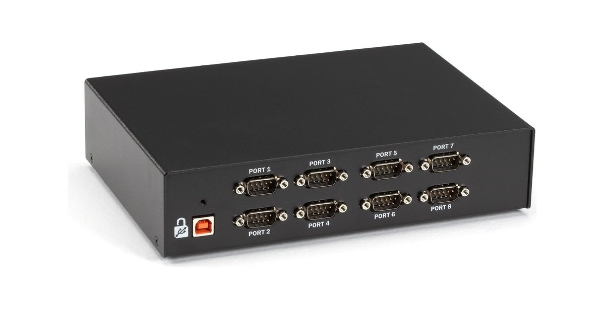 Black Box IC1023A USB to RS232 Converter - DB9, 8-Port - view 2