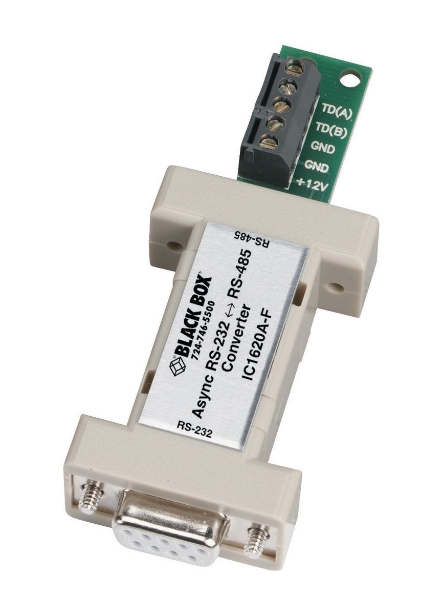 Black Box IC1620A-F Async RS232 to RS485 Interface Converter - DB9 to Terminal Block