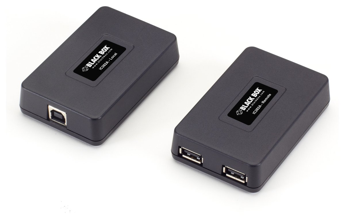 Black Box IC282A USB 1.1 Extender - CATx, 2-Port - view 2