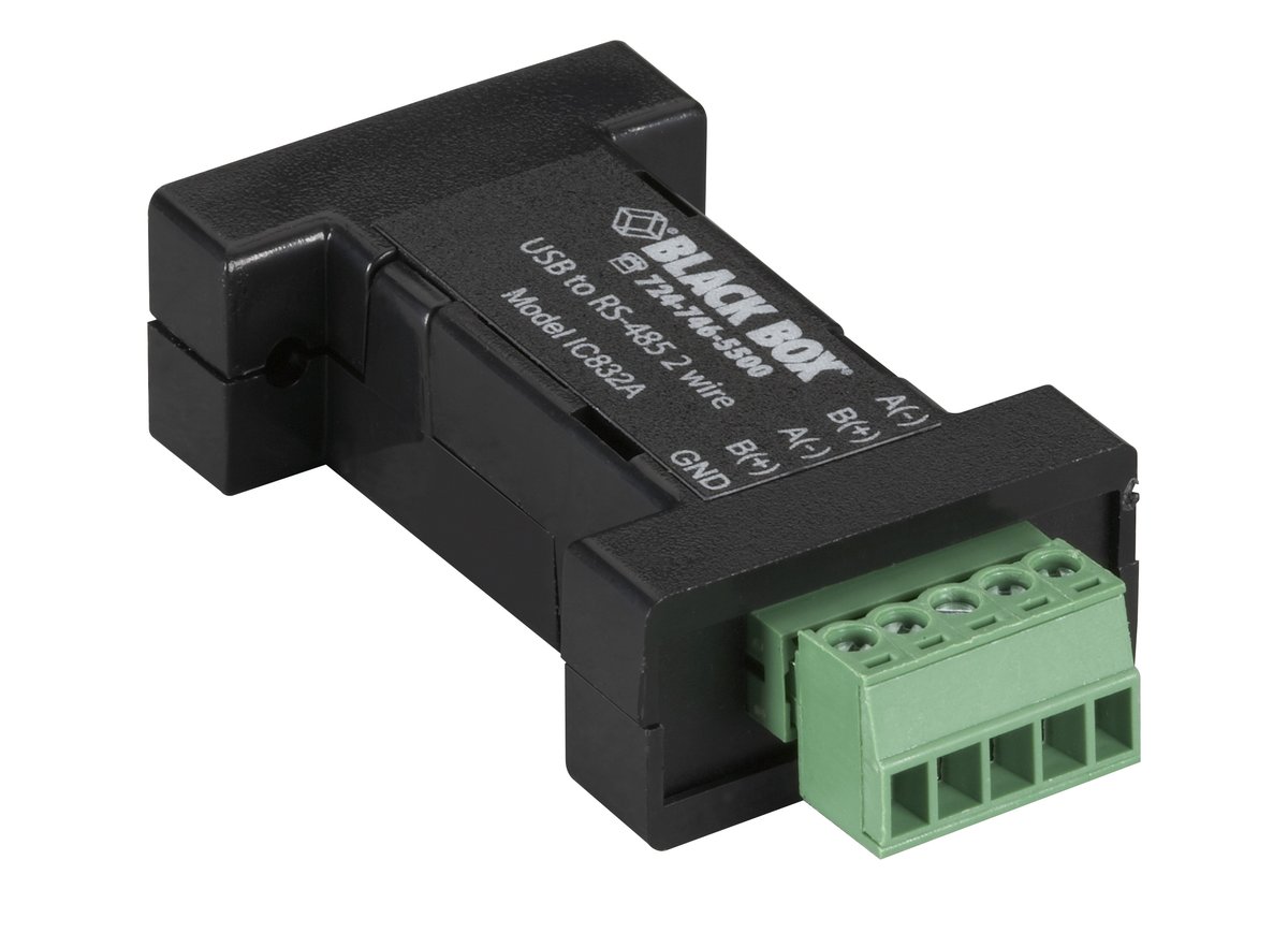 Black Box IC832A USB 2.0 to RS485 2-Wire Converter - Terminal Block, 1-Port