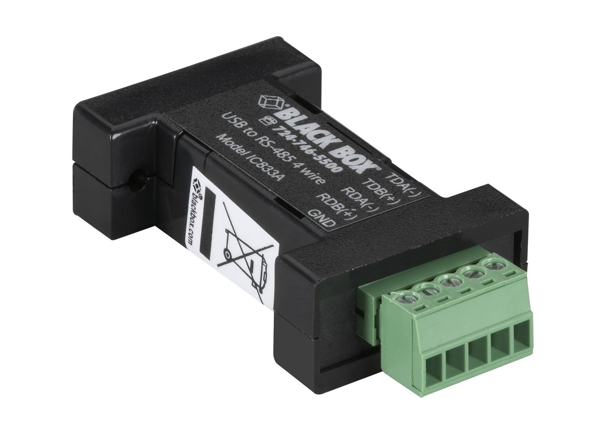Black Box IC833A USB 2.0 to RS485 4-Wire Converter - Terminal Block, 1-Port product image