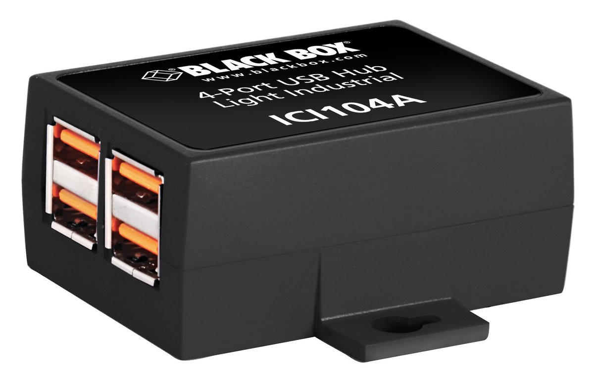 Black Box ICI104A Industrial USB 2.0 Hub - 4-Port