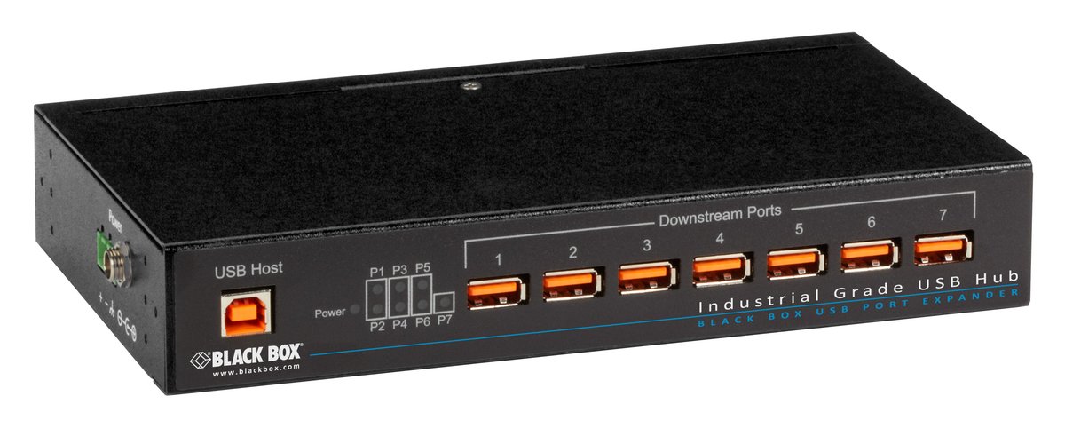 Black Box ICI207A Industrial USB 2.0 Hub - 7-Port