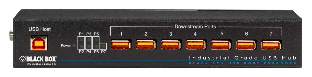 Black Box ICI207A Industrial USB 2.0 Hub - 7-Port - view 2
