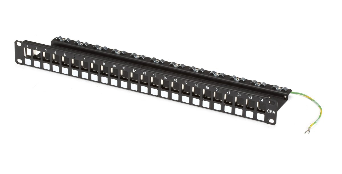 Black Box JPMT700A Modular Patch Panel with Cable Management - 24-Port