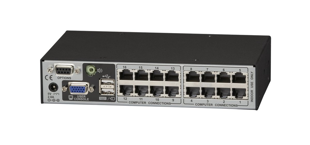 Black Box KV0161A ServSwitch CX Uno 16-Port CATx KVM Switch - view 2