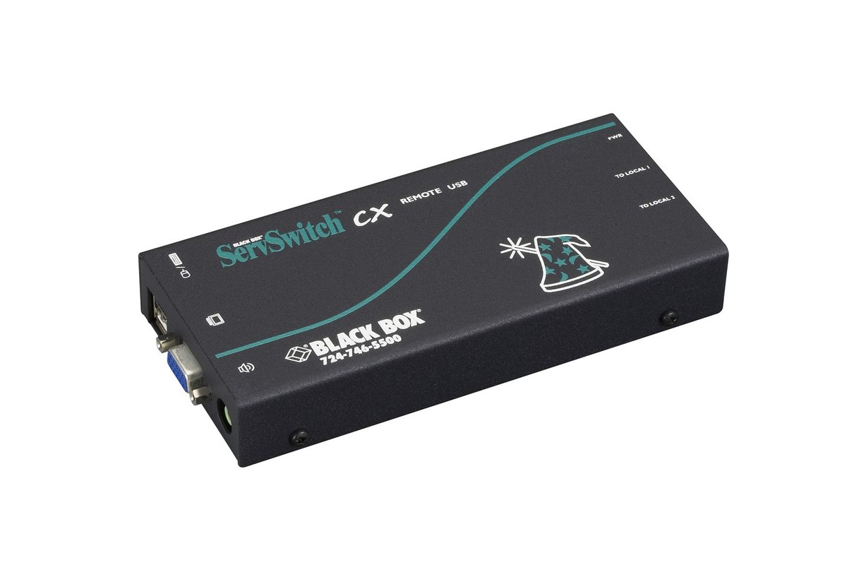 Black Box KV04AU-REM CX Series KVM Switch Remote Unit - VGA, USB with Audio product image