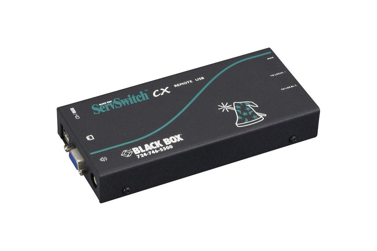 Black Box KV04AUS-REM CX Series KVM Switch Remote Unit - VGA, USB with Audio and Skew Compensation