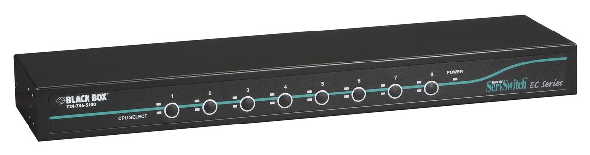 Black Box KV9208A ServSwitch EC 8-Port KVM Switch, VGA with PS/2 or USB