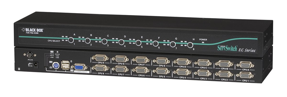 Black Box KV9216A ServSwitch EC 16-Port KVM Switch, VGA with PS/2 or USB