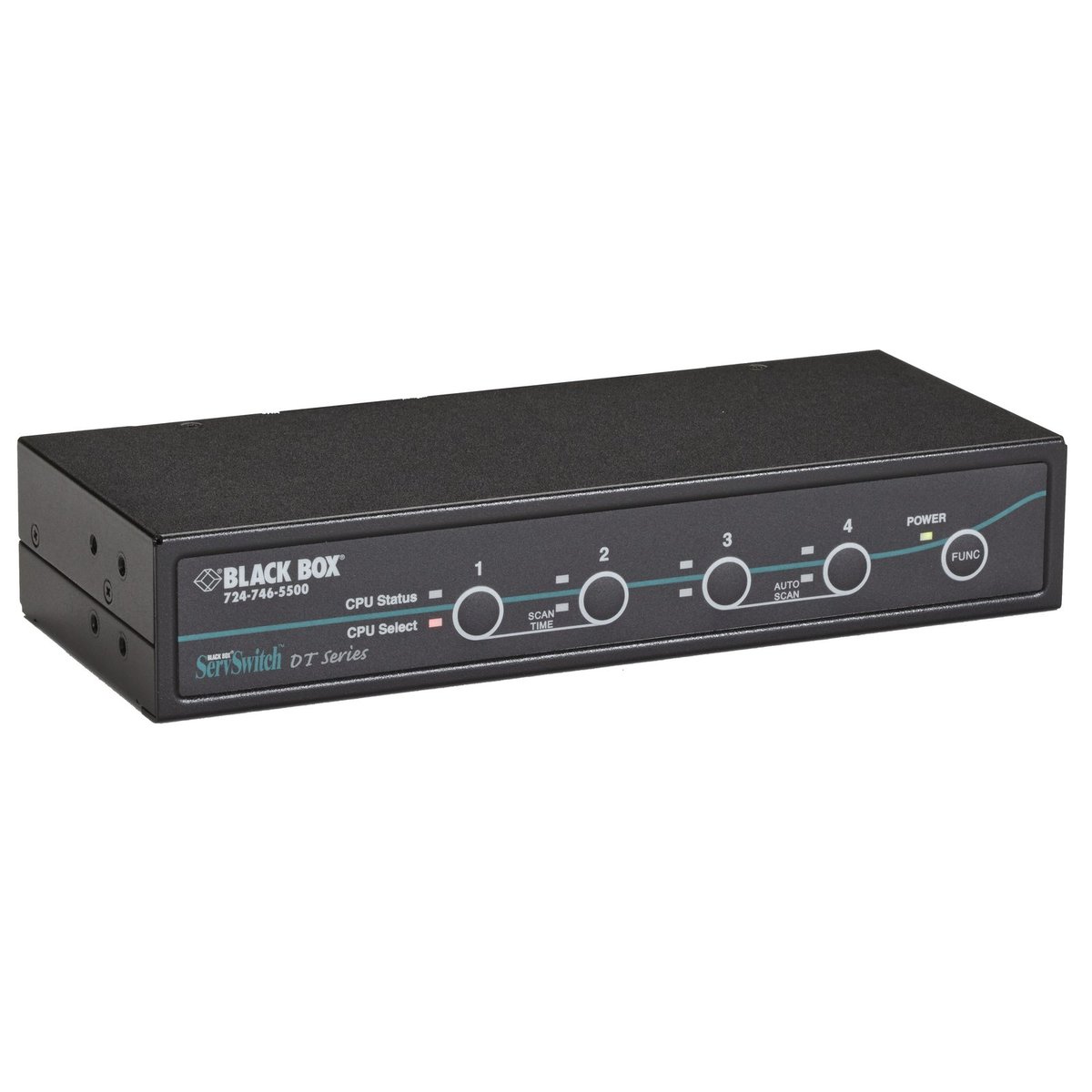 Black Box KV9614A Desktop KVM Switch - DVI-D with Emulated USB Keyboard/Mouse, 4-Port