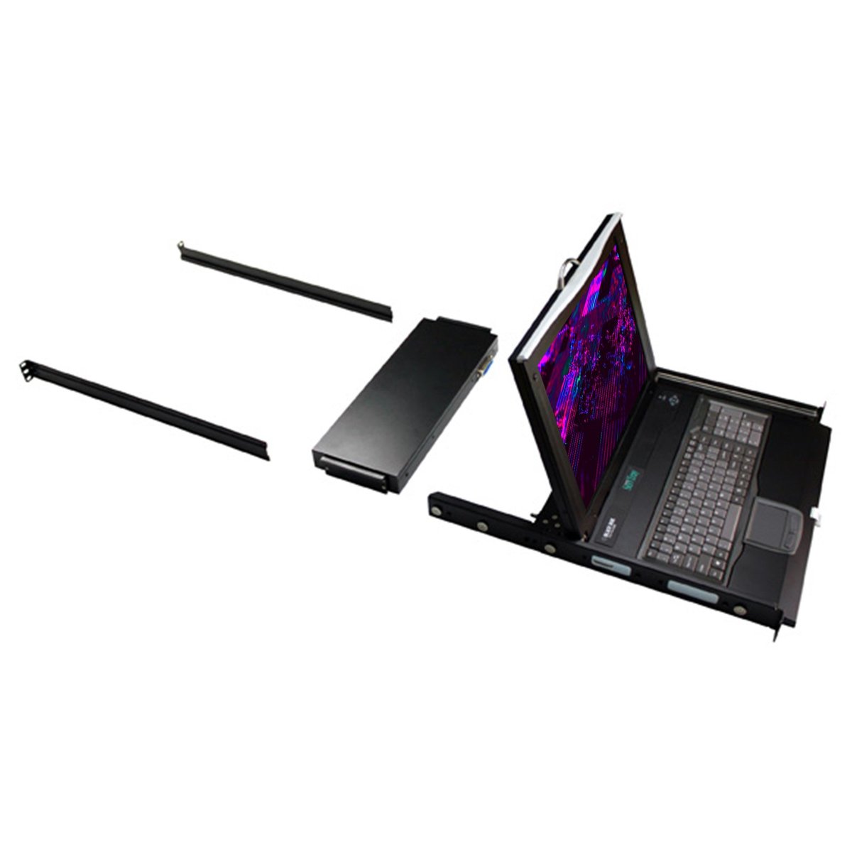 Black Box KVT417A-16CATX ServTray 17-inch LCD Console with 16-Port CATx KVM Switch