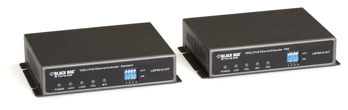 Black Box LBPS01A-KIT PoE Ethernet Extender Kit