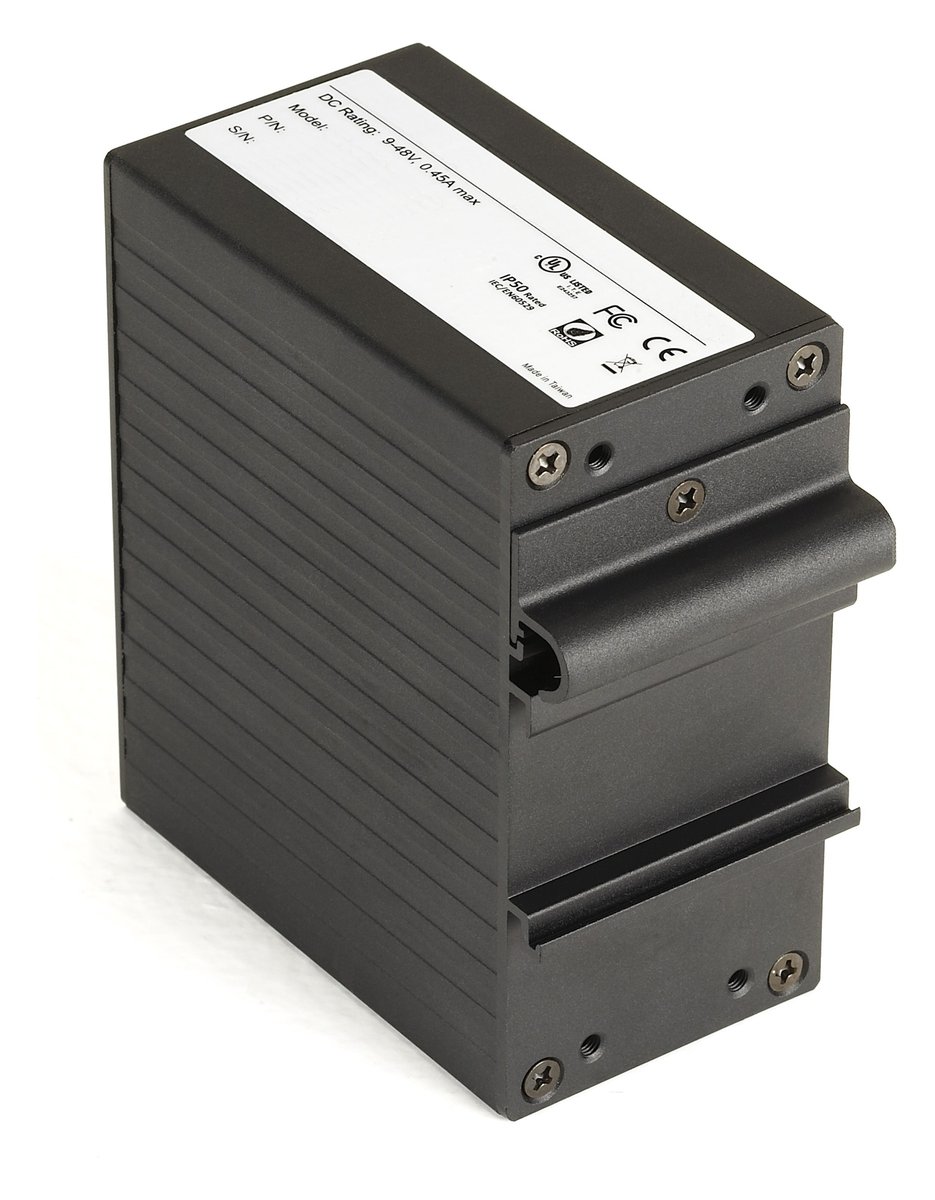 Black Box LGH008A Gigabit Ethernet (1000-Mbps) Hardened Temperature Switch - (8) 10/100/1000-Mbps Copper RJ45 - view 2