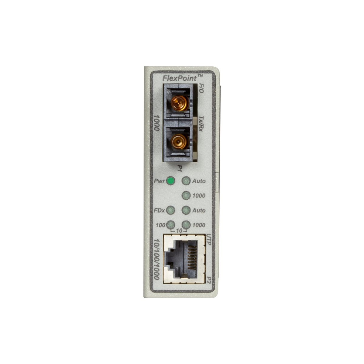 Black Box LMC1017A-MMSC Gigabit Ethernet (1000-Mbps) Media Converter - 10/100/1000-Mbps Copper to 1000-Mbps Multimode Fiber, 850nm, 550m, SC - view 2