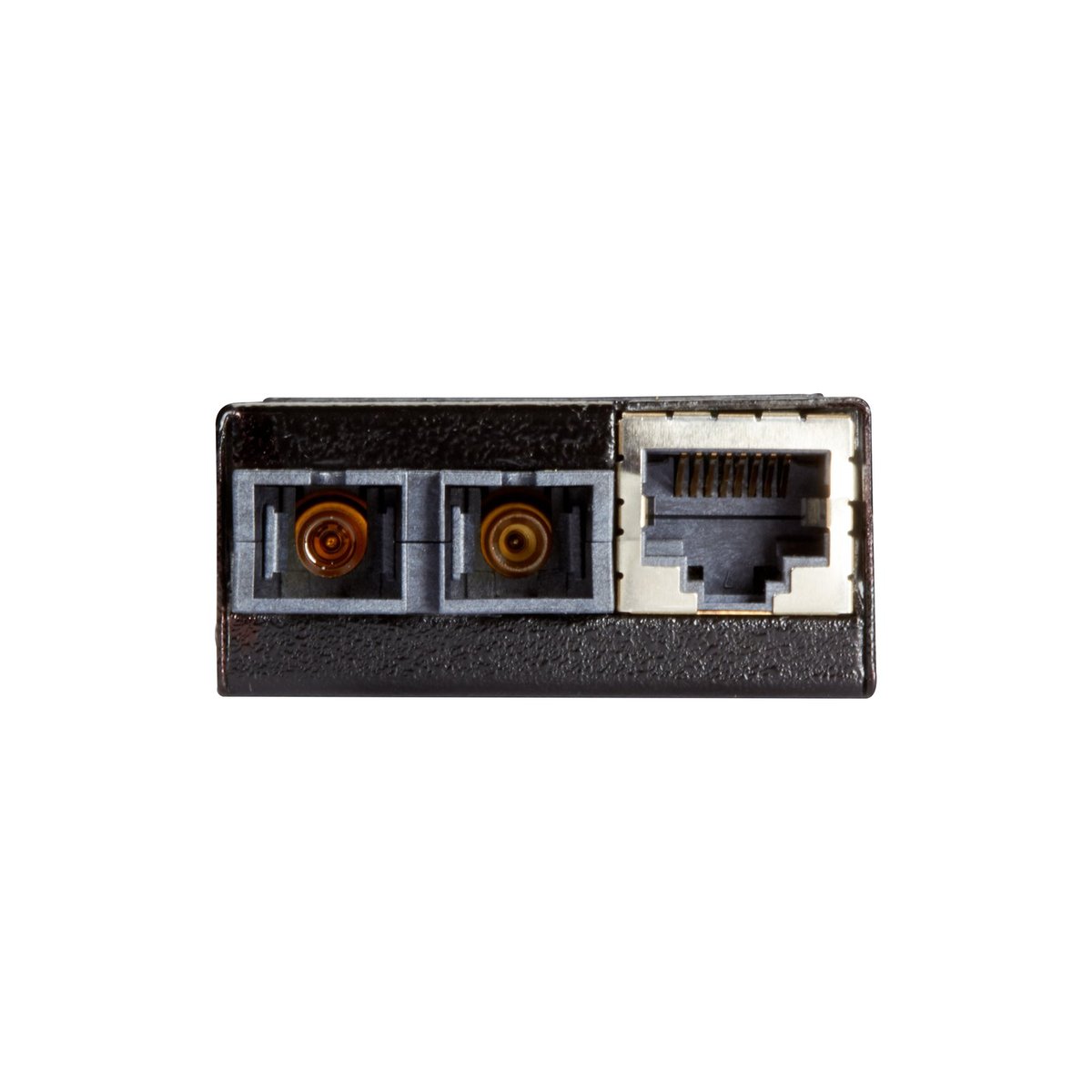 Black Box LMC402A Fast Ethernet (100-Mbps) Media Converter - 10/100/1000-Mbps Copper to 100-Mbps Multimode Fiber, 1310nm, 5km, SC, North America Power Supply - view 2