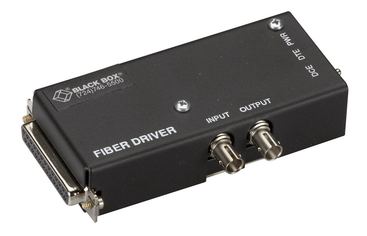 Black Box MD940A-F Async RS232 Extender Over Fiber - DB25 Female, ST Multimode