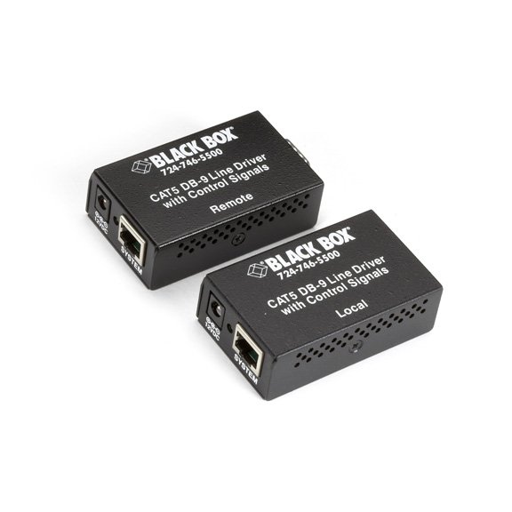 Black Box ME890AE-R2 Async RS232 Extender Over CATx - DB9 with Control Signals to Terminal Block, 220V