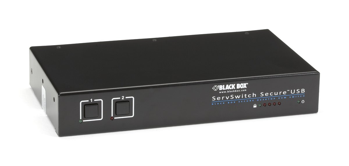 BlackBox Sw2006a Usb Eal KVM Switch: VGA, USB, EAL2+ EAL4+ Certified, TEMPEST Level I (Level A) Qualified Design, 2-Port