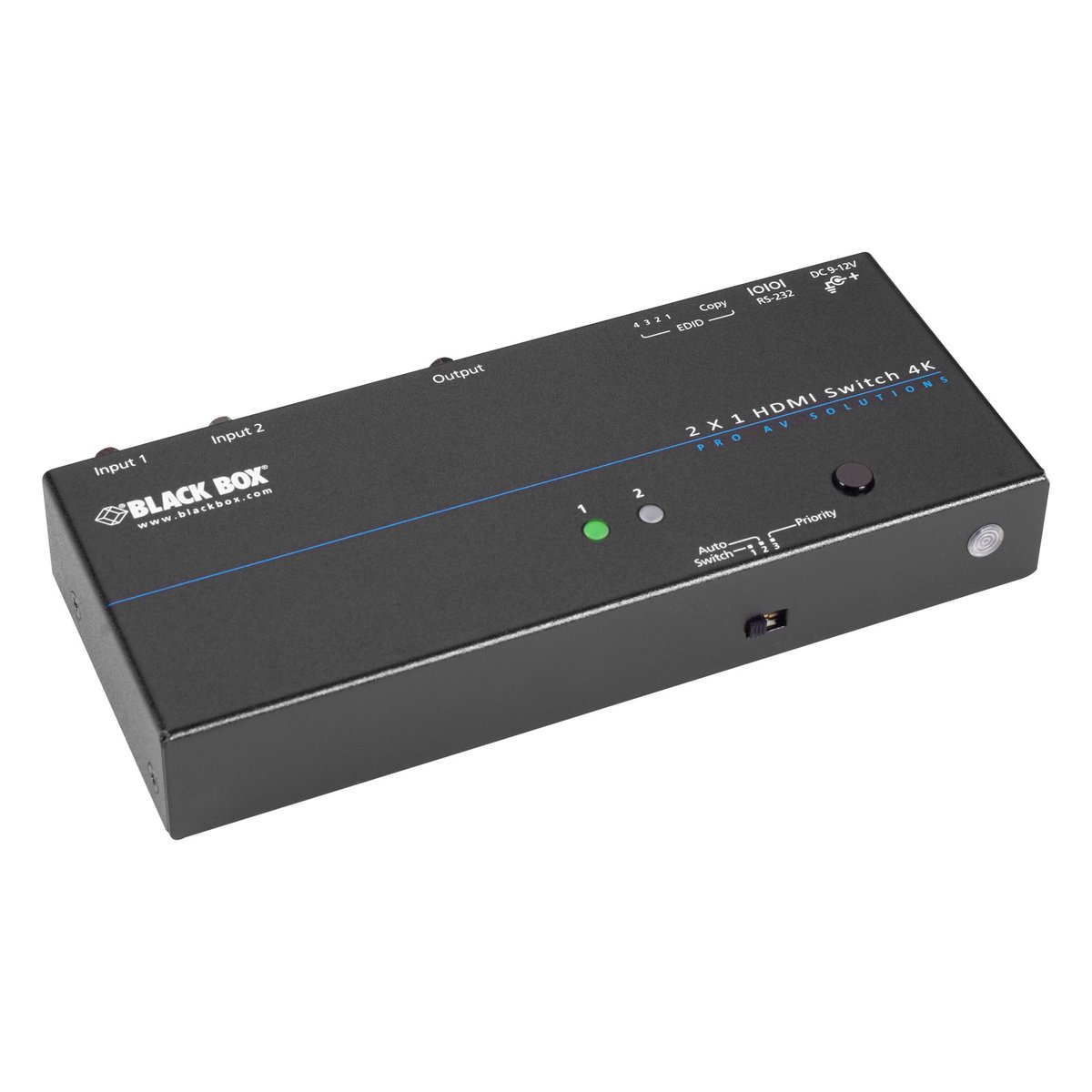 Black Box VSW-HDMI2X1-4K 4K HDMI Switch, 2 x 1