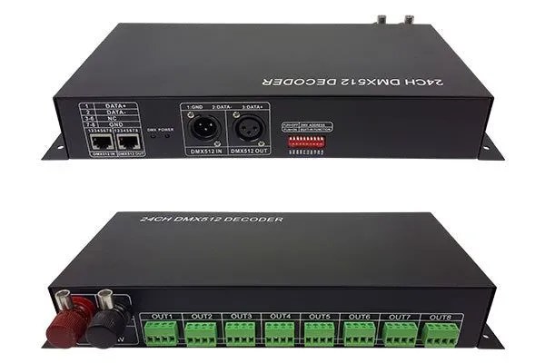 Blizzard Lighting Komply DMX-24 LED Tape DMX Decoder, Output: 24 Channels @ Up to 2A Per Channel - view 2