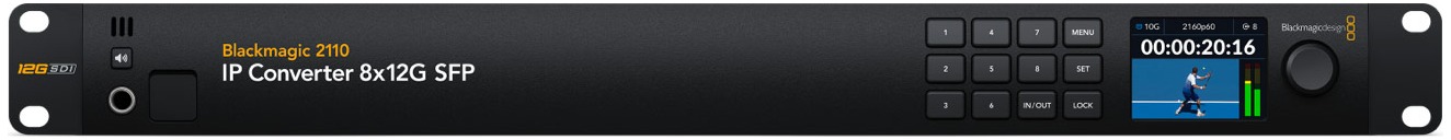 Blackmagic 2110 IP Converter 8x12G SFP