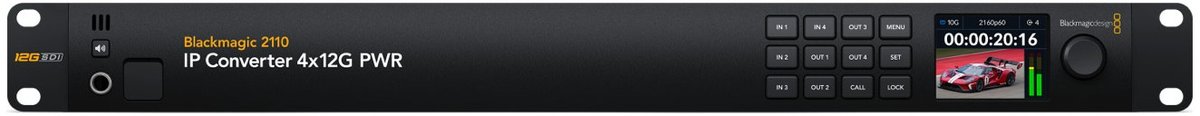 Blackmagic 2110 IP Converter 4x12G PWR