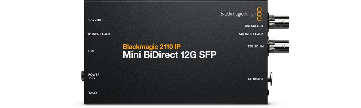 Blackmagic M2110 IP Mini BiDirect 12G SFP Converter