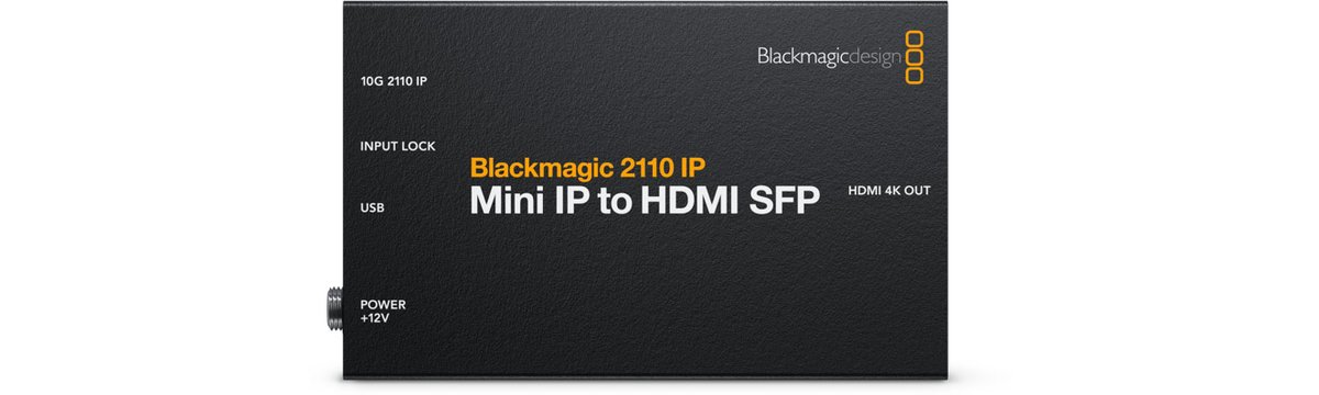 Blackmagic Mini IP to HDMI SFP Converter