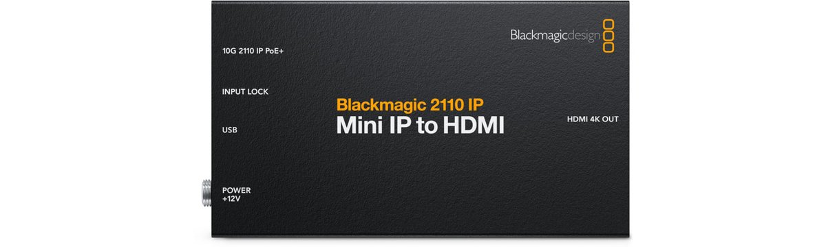 Blackmagic 2110 IP Mini to HDMI Converter