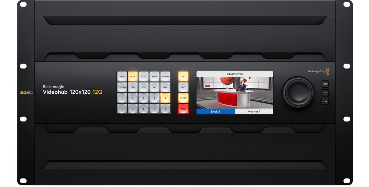 Blackmagic Videohub 120x120 12G Rack