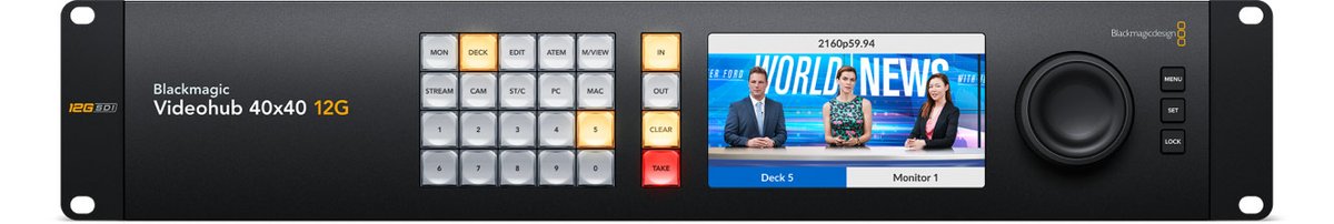 Blackmagic Videohub 40x40 12G Rack